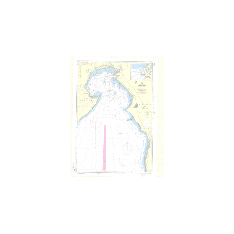 Reproduction carte marine ancienne - 7013 - SUEZ (Baie) - EGYPTE - INDIEN (Océan), ROUGE (Mer) - (1986 - 2013)