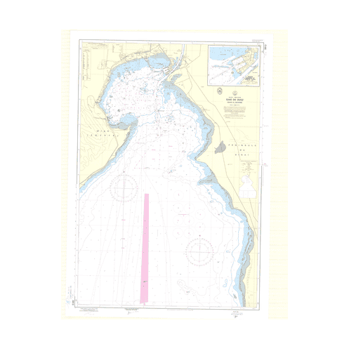 Reproduction carte marine ancienne Shom - 7013 - SUEZ (Baie) - EGYPTE - INDIEN (Océan),ROUGE (Mer) - (1986 - 2013)