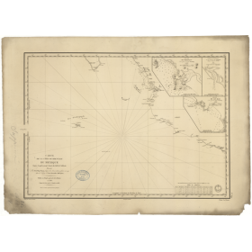 Carte marine ancienne - 840 - SAINT LUCAS (Cap), ACAPULCO - MEXIQUE (Côte Ouest) - PACIFIQUE, AMERIQUE DU NORD (Côte Ouest), AME