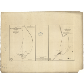 Reproduction carte marine ancienne - 843 - COQUIMBO (Baie) - CHILI - PACIFIQUE, AMERIQUE DU SUD (Côte Ouest), AMERIQUE DU SUD (C