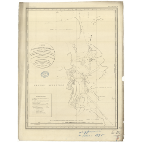 Reproduction carte marine ancienne Shom - 856 - ANAMBAS (Archipel) - pACIFIQUE,CHINE (Mer) - (1828 - 1895)