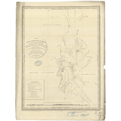 Reproduction carte marine ancienne - 856 - ANAMBAS (Archipel) - PACIFIQUE, CHINE (Mer) - (1828 - 1895) Reproduction carte marine ancienne - 856 - ANAMBAS (Archipel) - PACIFIQUE, CHINE (Mer) - (1828 - 1895)