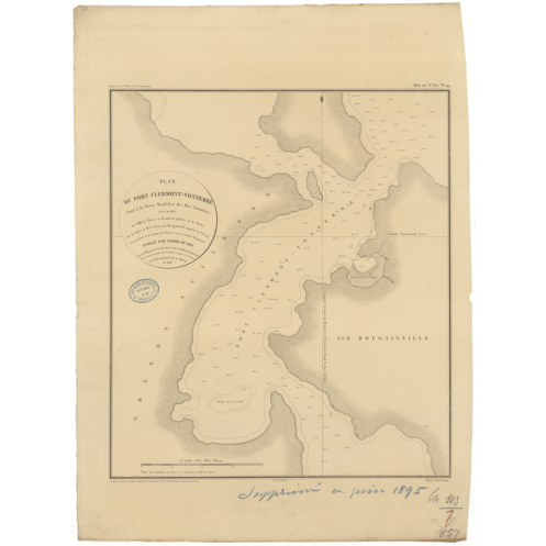 Reproduction carte marine ancienne - 857 - ANAMBAS (Archipel), CLERMONT-TONNERRE (Port), SALAT SIMANG - PACIFIQUE, CHINE (Mer) - Reproduction carte marine ancienne - 857 - ANAMBAS (Archipel), CLERMONT-TONNERRE (Port), SALAT SIMANG - PACIFIQUE, CHINE (Mer) -