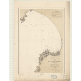 Reproduction carte marine ancienne Shom - 2730 - MANZANILLO (Baie) - MEXIQUE (Côte Ouest) - pACIFIQUE,AMERIQUE CENTRALE