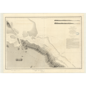 Reproduction carte marine ancienne - 2744 - NOUVELLE-CALEDONIE (Côte Est), PAM, POUEBO - PACIFIQUE, CORAIL (Mer) - (1868 - ?)