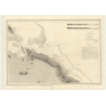 Reproduction carte marine ancienne Shom - 2744 - NOUVELLE-CALEDONIE (Côte Est), pAM, pOUEBO - pACIFIQUE,CORAIL (Mer) -