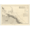 Reproduction carte marine ancienne - 2744 - NOUVELLE-CALEDONIE (Côte Est), PAM, POUEBO - PACIFIQUE, CORAIL (Mer) - (1868 - ?)