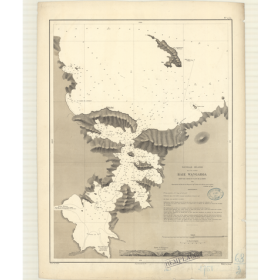 Reproduction carte marine ancienne Shom - 2751 - NORD (île), WANGAROA (Baie) - NOUVELLE-ZELANDE - pACIFIQUE,TASMAN (Mer