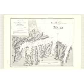 Reproduction carte marine ancienne - 2752 - SUD (île), BANKS (Presqu'île), LYTTELTON (Port), LEVY (Port) - NOUVELLE-ZELANDE - PA
