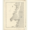 Reproduction carte marine ancienne - 2757 - PATAGONIE (Côte Ouest), FORSYTH (île), GUAIANECO (îles) - CHILI - PACIFIQUE, AMERIQU