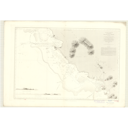 Reproduction carte marine ancienne Shom - 2759 - NOUVELLE-CALEDONIE (Côte Ouest), IOUANGA, GATOPE - pACIFIQUE,CORAIL (M