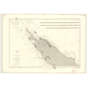 Reproduction carte marine ancienne - 2799 - NOUVELLE-CALEDONIE (Partie Nord) - PACIFIQUE, CORAIL (Mer) - (1869 - ?)