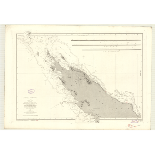 Carte marine ancienne - 2799 - NOUVELLE-CALEDONIE (Partie Nord) - PACIFIQUE, CORAIL (Mer) - (1869 - ?)