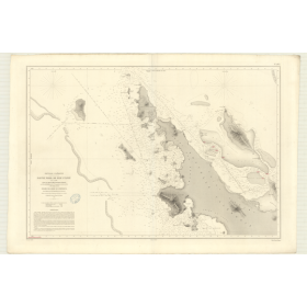 Reproduction carte marine ancienne - 2803 - TANLE, PAM - NOUVELLE-CALEDONIE (Partie Nord) - PACIFIQUE, CORAIL (Mer) - (1869 - ?)