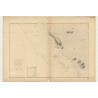 Reproduction carte marine ancienne Shom - 2804 - NOUVELLE CALEDONIE (Côte Ouest), TANLE (île), IOUANGA (Pointe) - pACI