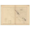 Reproduction carte marine ancienne - 2804 - NOUVELLE CALEDONIE (Côte Ouest), TANLE (île), IOUANGA (Pointe) - PACIFIQUE, CORAIL (