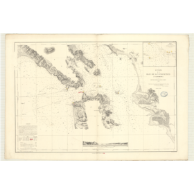 Reproduction carte marine ancienne - 2836 - SAN FRANCISCO (Baie) - ETATS-UNIS (Côte Ouest), CALIFORNIE - PACIFIQUE, AMERIQUE DU