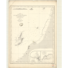 Reproduction carte marine ancienne - 2837 - NIPON, HONSHU (Côte Ouest), NIEGATA (Canal), NIEGATA (Port) - JAPON - PACIFIQUE, JAP