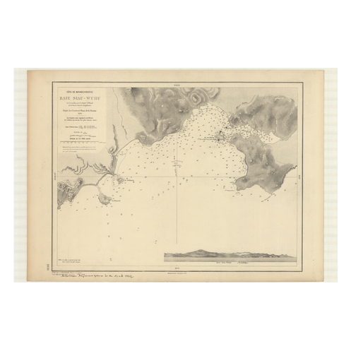 Carte marine ancienne - 2839 - MANTCHOURIE, SIAU-WUHU (Baie), KLYEVKA (Baie) - U.R.S.S. (Côte Est) - PACIFIQUE, JAPON (Mer) - (1