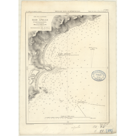Reproduction carte marine ancienne - 2889 - BASS (Détroit), APOLLO (Baie) - AUSTRALIE (Côte Sud) - (1870 - 1890)