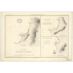 Reproduction carte marine ancienne - 2891 - COBIJA (Baie), PUERTO LA MAR - BOLIVIE, CHILI - PACIFIQUE, AMERIQUE DU SUD (Côte Oue