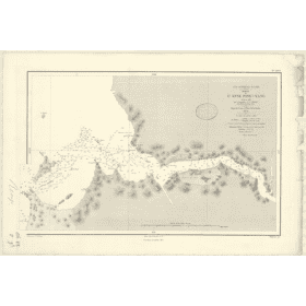 Reproduction carte marine ancienne - 2899 - PING-YANG (Anse) - COREE (Côte Ouest) - PACIFIQUE, JAUNE (Mer) - (1870 - 1894)