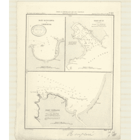 Reproduction carte marine ancienne - 2955 - CHATHAM (îles), KANGAROA (Baie), SKIRMISH (Baie) - NOUVELLE-ZELANDE - PACIFIQUE - (1