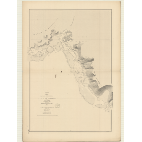 Reproduction carte marine ancienne Shom - 3065 - SOCIETE (îles), TAHITI (île - Côte Sud), ATAITI, TEAHUPO - pOLYNESIE