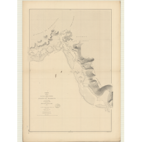 Reproduction carte marine ancienne - 3065 - SOCIETE (îles), TAHITI (île - Côte Sud), ATAITI, TEAHUPO - POLYNESIE FRANCAISE - PAC