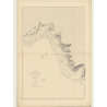 Carte marine ancienne - 3065 - SOCIETE (îles), TAHITI (île - Côte Sud), ATAITI, TEAHUPO - POLYNESIE FRANCAISE - PACIFIQUE - (187