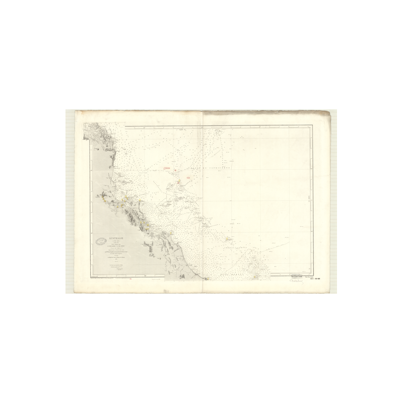 Carte marine ancienne - 3123 - CAPRICORNE (Chenal), BOWEN (Port), HERVEY (Baie) - PACIFIQUE, CORAIL (Mer), AUSTRALIE (Côte Est)