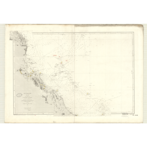 Reproduction carte marine ancienne - 3123 - CAPRICORNE (Chenal), BOWEN (Port), HERVEY (Baie) - PACIFIQUE, CORAIL (Mer), AUSTRALI Reproduction carte marine ancienne - 3123 - CAPRICORNE (Chenal), BOWEN (Port), HERVEY (Baie) - PACIFIQUE, CORAIL (Mer), AUSTRALI