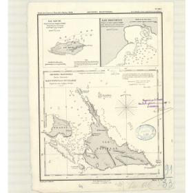 Carte marine ancienne - 3167 - MAJICOSIMA (Archipel), SAKISHIMA GUNTO, KOUMI (île), YONAKUNI (île) - PACIFIQUE, CHINE (Mer) - (1