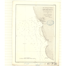 Reproduction carte marine ancienne - 3307 - SAGHALIEN (île - Côte Ouest), SAKHALINE (île - Côte Ouest), CHITOSE WAN, KARSAKOVSK