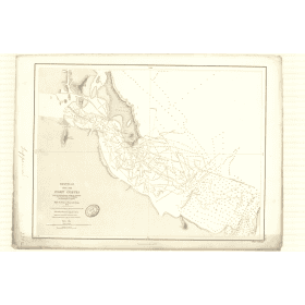 Reproduction carte marine ancienne - 3312 - CURTIS (Port) - PACIFIQUE, CORAIL (Mer), AUSTRALIE (Côte Est) - (1875 - 1885)