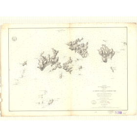 Carte marine ancienne - 3359 - SETO UTCHI, SETO NAIKAI, HARIMA NADA, IESHIMA GUNTO - JAPON - PACIFIQUE, INTERIEURE (Mer) - (1874