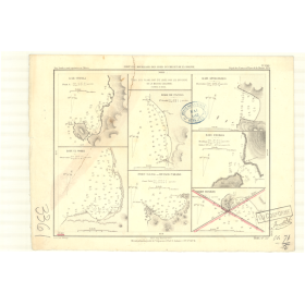 Reproduction carte marine ancienne - 3361 - CHIMBA (Baie) - CHILI - PACIFIQUE, AMERIQUE DU SUD (Côte Ouest), AMERIQUE DU SUD (Cô