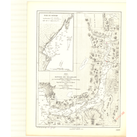 Reproduction carte marine ancienne Shom - 3369 - ESTERO de RELONCAVI - CHILI - pACIFIQUE,AMERIQUE de SUD (Côte Ouest),A