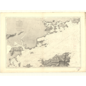 Reproduction carte marine ancienne - 3373 - SETO NAIKAI, HARIMA NADA, SHOZU-SIMA (île - Côte Nord) - JAPON - PACIFIQUE, INTERIEU