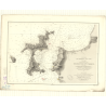 Reproduction carte marine ancienne - 3374 - SETO UTCHI, SETO NAIKAI, IYO NADA, GOGO SIMA (Mouillage), HORIYE (Baie) - JAPON - PA