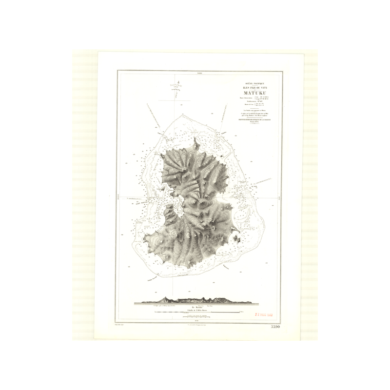 Reproduction carte marine ancienne - 3390 - VITI (îles), MATUKU (île) - FIJI (îles), FIDJI (îles) - PACIFIQUE - (1874 - 1980)
