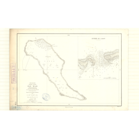 Reproduction carte marine ancienne Shom - 3391 - TUAMOTU (Archipel), HAO (île) - pACIFIQUE,OCEANIE - (1874 - 1935)