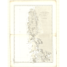 Reproduction carte marine ancienne - 3399 - PATAGONIE (Côte Ouest), PENAS (Golfe), MAGELLAN (Entrée du Détroit) - CHILI - PACIFI
