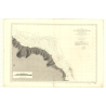 Reproduction carte marine ancienne Shom - 3411 - SOCIETE (îles), TAHITI (île - Côte Nord-Est), FAARUMAI, TAIPAHIA (Ba