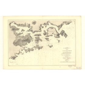 Reproduction carte marine ancienne Shom - 3421 - SETO UTCHI, SETO NAIKAI, HARIMA NADA, KATAKAMI (Canaux) - JAPON - pACIF