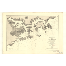 Reproduction carte marine ancienne - 3421 - SETO UTCHI, SETO NAIKAI, HARIMA NADA, KATAKAMI (Canaux) - JAPON - PACIFIQUE, INTERIE