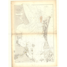 Reproduction carte marine ancienne - 3449 - MORETON (Baie) - PACIFIQUE, CORAIL (Mer), AUSTRALIE (Côte Est) - (1875 - 1916)