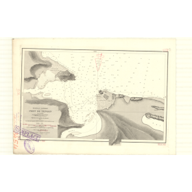 Reproduction carte marine ancienne - 3454 - NOUVELLE-CALEDONIE (Côte Est), YENGEN [Hienghène] (Port) - PACIFIQUE, CORAIL (Mer) -