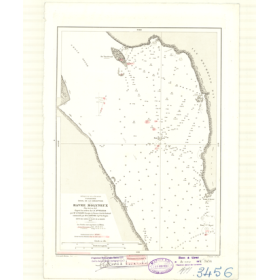 Reproduction carte marine ancienne Shom - 3456 - MERE de Dieu (Archipel), MOLYNEUX (Havre), ILE d'UMMOND HAY - CHILI - p