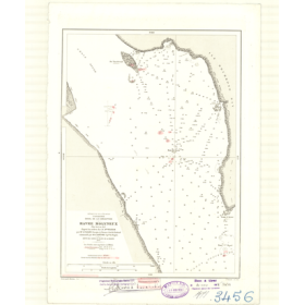 Reproduction carte marine ancienne - 3456 - MERE DE DIEU (Archipel), MOLYNEUX (Havre), ILE DRUMMOND HAY - CHILI - PACIFIQUE, AME